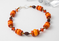 Sunset Lampwork Bracelet