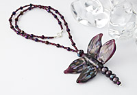 Dragonfly Lampwork Necklace
