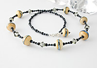 Lampwork Necklace "Moonlight" Lampwork Necklace "Moonlight"