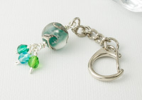 Teal Swirl Handbag Charm