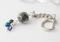 Black Swirl Handbag Charm Black Swirl Handbag Charm