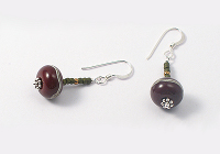 "Amara" Lampwork Earrings alternative view 2