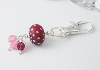 Pink Spotty Handbag Charm