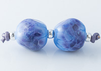 Blue and Purple Lampwork Beads