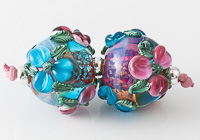 Flowery Lampwork Beads