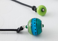 Turquoise Rainbow Lampwork Bookmark Turquoise Rainbow Lampwork Bookmark