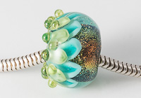 Dahlia Lampwork Charm Bead