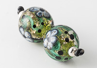 Glittery Lampwork Flower Beads alternative view 1