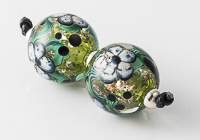 Glittery Lampwork Flower Beads alternative view 2