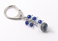 Blue Lampwork Handbag Charm