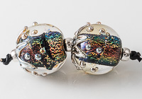 Dichroic Lampwork Beads