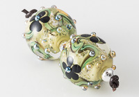 Glittery Lampwork Flower Beads alternative view 1