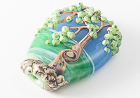 Tree Landscape Lampwork Bead alternative view 2