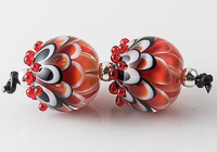 Lampwork Dahlia Beads