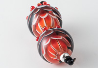 Lampwork Dahlia Beads alternative view 1