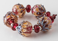 Lampwork Dahlia Bead Set alternative view 2