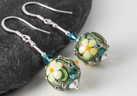 Flowery Lampwork Earrings alternative view 1