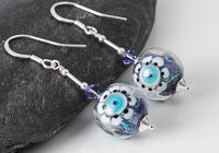 Dichroic Lampwork Earrings