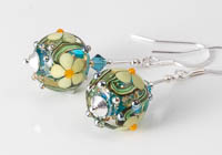 Flowery Lampwork Earrings