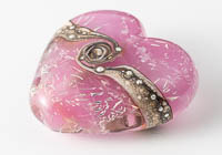 Dichroic Lampwork Heart Bead alternative view 2