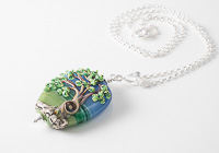 Lampwork Tree Pendant alternative view 1