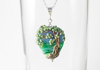 Lampwork Tree Pendant