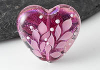 Dichroic Lampwork Heart Bead alternative view 2