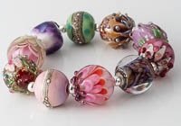 Dichroic Lampwork Beads