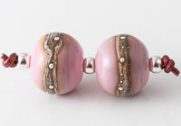 Pink Lampwork Beads