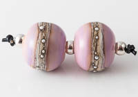 Pink Lampwork Beads