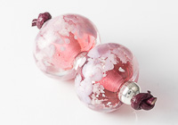 Pink Lampwork Bead Pair alternative view 1