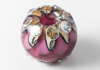 Dahlia Lampwork Charm Bead alternative view 1