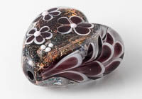 Dichroic Lampwork Heart Bead alternative view 2