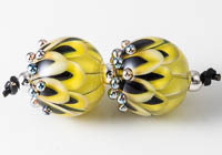 Lampwork Dahlia Beads