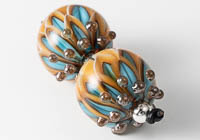 Lampwork Dahlia Beads alternative view 2