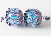 Lampwork Dahlia Beads