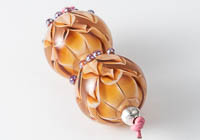 Lampwork Dahlia Beads alternative view 1