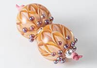 Lampwork Dahlia Beads alternative view 2