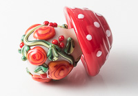 Toadstool Lampwork Bead