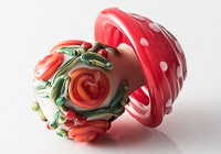 Toadstool Lampwork Bead alternative view 1