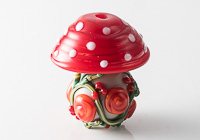 Toadstool Lampwork Bead alternative view 2