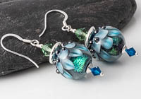 Dahlia Lampwork Earrings alternative view 1