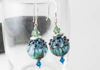 Dahlia Lampwork Earrings alternative view 2