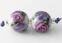 Lampwork Rose Beads