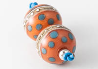 Ivory Banded Lampwork Beads alternative view 2