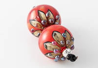 Lampwork Dahlia Beads alternative view 2