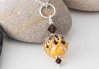 Dahlia Lampwork Pendant alternative view 1