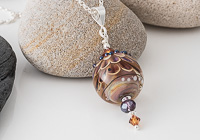 Dahlia Lampwork Pendant alternative view 1