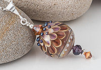 Dahlia Lampwork Pendant alternative view 2