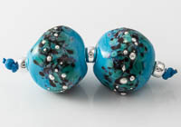Turquoise Lampwork Beads